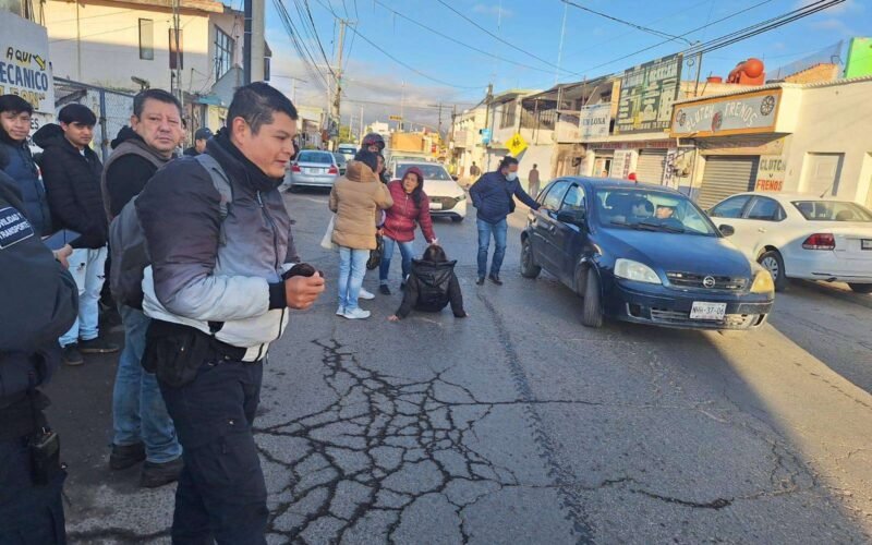 VIDEO. Accidente en la carretera Tulancingo-Cuautepec deja una mujer herida